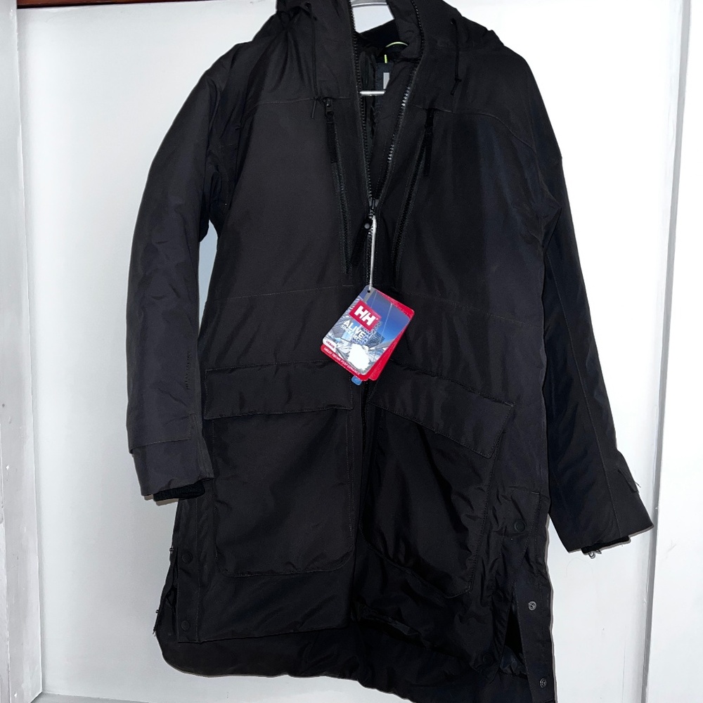 NWT Helly Hansen Maud winter Parka jacket Black  Coat Jacket WOMENS sz S